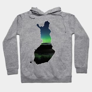 Green map of finland Hoodie